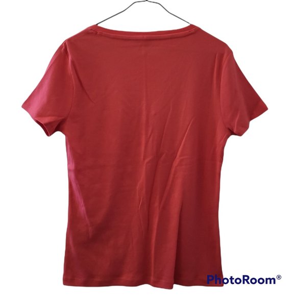 Tommy Hilfiger Women's Short Sleeve V-Neck T-Shirt - Picture 2 of 5